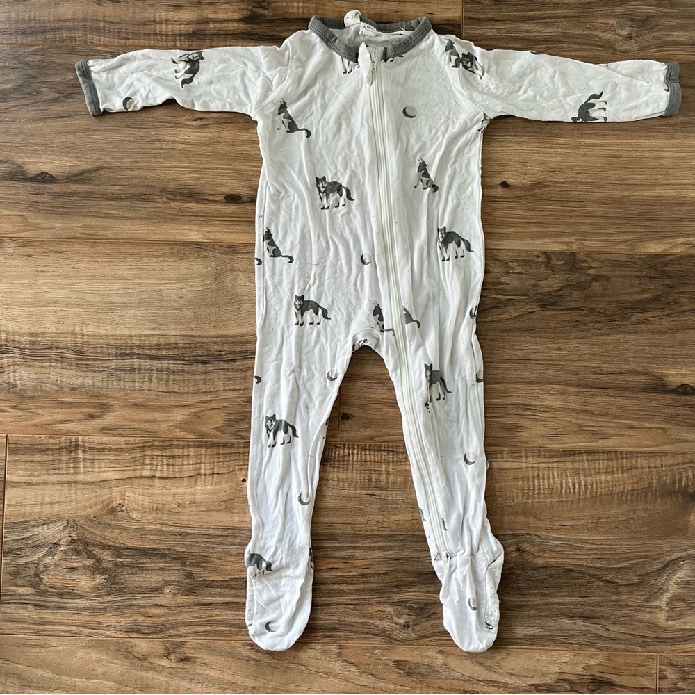 Kyte Baby Howl Zip Footie Romper